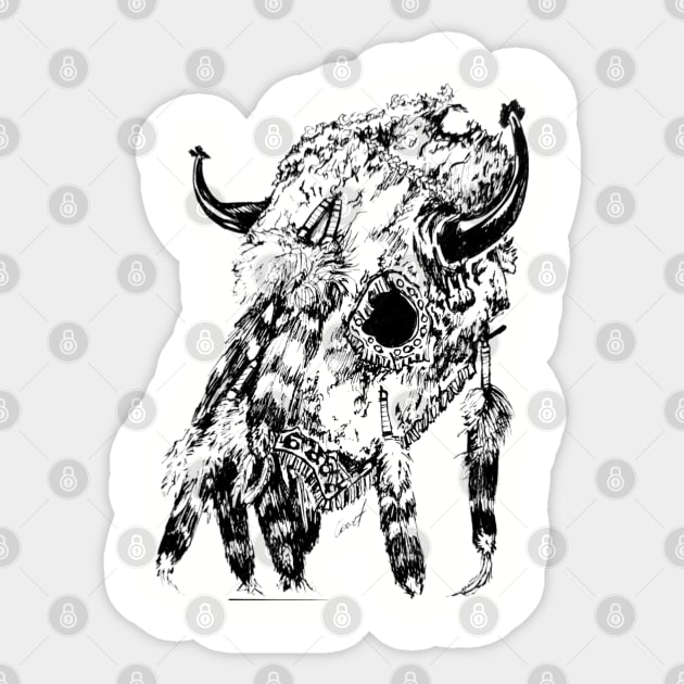 native horse mask Sticker by Cryptid Kitty